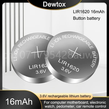 1-5ШТ LIR1620 3,6 НА Акумулаторни Литиево-йонни Батерии За монети С кнопочными елементи Поддържат Заваръчни Крака Заместват Батерия За часовник CR1620