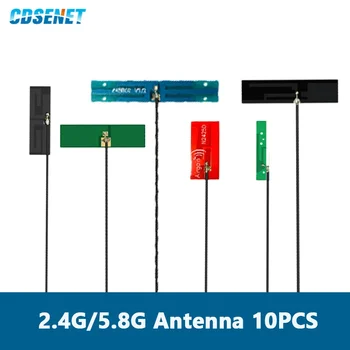 10ШТ 2,4 G 5,8 G CDSENET Печатна платка Антена спк стартира строителни Вградена Антена с Малък размер Гъвкав и сгибаемый IPX Интерфейс Серия Вградени Антени