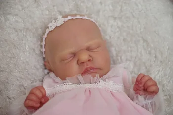 18-инчов комплект Reborn Kit Romilly Baby Sleeping Kit Лимитированная серия Свежи цветни Недовършени небоядисани заготовки направи си САМ