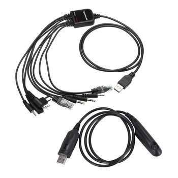 2 бр. USB-кабел за програмиране на преносими радиостанции за Motorola, A & B