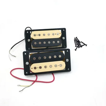 2 елемента Звукосниматели за електрически китари 50/52 Хамбакер с зеброй и двойна намотка Звукосниматели за електрическа китара