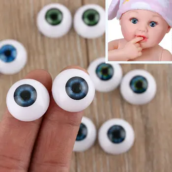 20 mm 22мм 24мм Истински Забавни Аксесоари за домашни Любимци Детска играчка Очните Ябълки Реалистични Кукли Очите Полукръгли Кухи