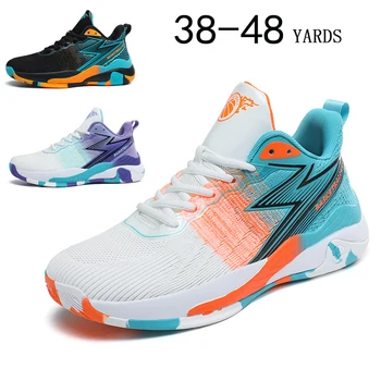 2023 Нов дизайн на баскетболни обувки за жени и мъже, Лека удобни спортни обувки за бягане Модни маратонки