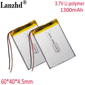 3,7 1300 ма Полимерна Li-Po литиево-йонна таблет батерия за Mp3 MP4, MP5 GPS DVD DVR мобилен Bluetooth 454060 424060 404060