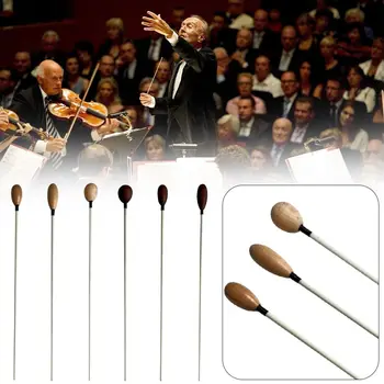 38,5 * 1,3 см Аксесоари Дървена пръчка Концертна ритъм на групата Музикален ръководител Пръчка, за да проверите за инструменти Музикален ръководител е Диригент