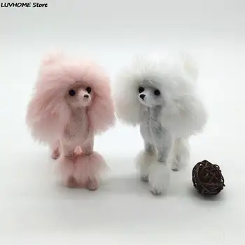 4-инчов имитация фигурки розов пудел, Плюшени играчки за кучета, Подаръчни изделия, Украса за дома
