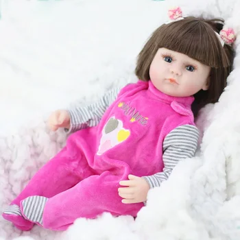 42 см Кукла-Реборн, играчки, придружаващи кукла в съня си, Реалистични Меки кукли-Реборн за момичета, подаръци за рожден Ден, Детски играчки