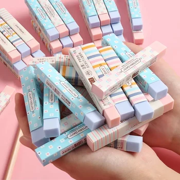 6 Опаковки Корейски молив Rainbow Fresh Strip Eraser За деца, ученици, Специални учебни пособия, Канцеларски В подарък