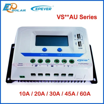 EPEVER PWM Слънчев Контролер за Зареждане на 12 v/24 Auto 10A/20A/30A Осветление на LCD Дисплея, Dual USB PV Зарядно Устройство, Регулатор за Слънчева Къща