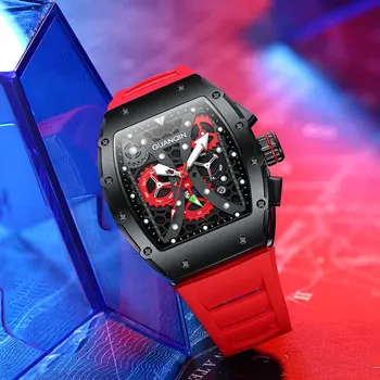 G15 Нови Механични часовници с виртуален скелет на Мъжки Луксозна марка От неръждаема Стомана Tourbillon Автоматични Часовници с Високо качество Dive Clock Dropship