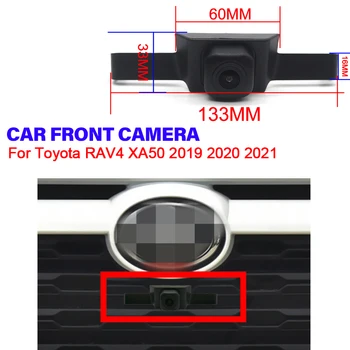 HD CCD AHD Изглед Отпред на Автомобила Паркинг за Нощно Виждане Положителна Водоустойчива Камера С Логото На Toyota RAV4 XA50 2019 2020 2021 широкоъгълен
