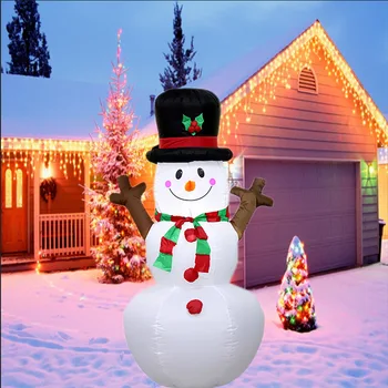 Led надуваеми украшения във формата на Коледно клони във формата на снежен човек за дома и градината на открито, украса за коледното парти, нова година Коледна Навидад