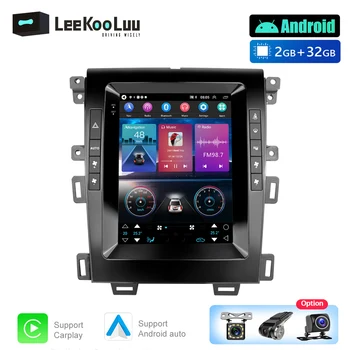 LeeKooLuu 2 Din автомагнитола Android Стерео за Ford EDGE 2015 мултимедиен плеър 9,7 