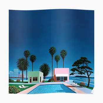 Pacific Breeze От Hiroshi Nagai, Плакат, украса на стаята, Стенни картини, Забавна картинка, с модерен декор, Художествена живопис, печат без рамка