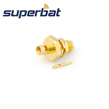 Superbat 10шт Конектор RP-SMA с директен о-пръстен 50 Ω за полужесткого кабел.141 RG402
