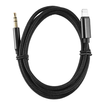 Авто AUX кабел за iPhone, Aux аудио кабел-кабел 3.5 мм Премиум аудио за кола стерео iPhone 13 Pro-8 Plus