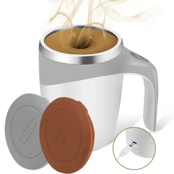Автоматична перемешивающая магнитна чаша Акумулаторна модел Кафеена чаша за смесване на Електрическа чаша за смесване Мързелив млечен коктейл Въртяща се чаша