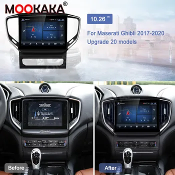 Автомобилен GPS Навигатор Android 11.0 За Maserati Ghibli 2017-2020 Радио 4G + 64 GB 10,26-Инчов Автоматично Мултимедиен DVD-плеър, Стерео Аудио