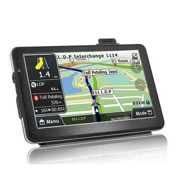 Автомобилна GPS навигация 7-инчов четириядрен процесор с преобразуването на глас обем 256-8 GB Автомобилна GPS навигация Безплатна доживотна актуализация на картите на автомобила