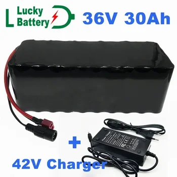 Акумулаторна Батерия 36V 30Ah За Електрически Велосипед Вградена Литиева Батерия 20A BMS 36-Вольтовая Акумулаторна Батерия Ebike със Зарядно устройство 2A