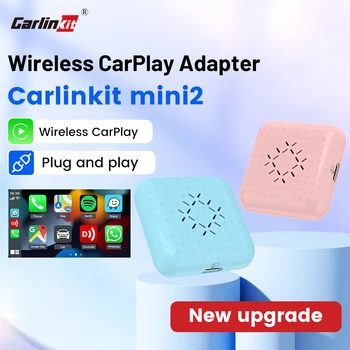 Безжичен адаптер Carlinkit Carplay Ai Box Автомобилен мултимедиен плеър Wifi Bluetooth Автоматично свързване на Щепсела и да играе Mini Car Play Wireless
