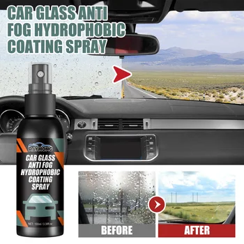 Вода-репелент спрей за защита от дъжд, покрития за автомобилни стъкла, Гидрофобная течност за защита от дъжд, маска, за да предното стъкло, комплект за полиране на автомобил