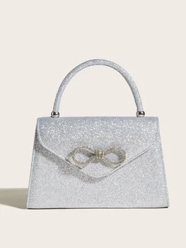 Дамски чанти-клатчи, сатен чанта за булката, дизайнерски портфейл, нежна вечерни чанти, чанта за парти, сватба на чантата-клатч, чанта през рамо