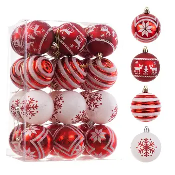 Декорация за празничната Коледна топка, декоративни коледни топки, блестяща украса за Коледната елха, празнична украса за дома за нов