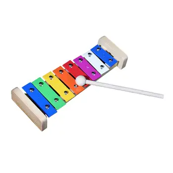 Детски ксилофон Glockenspiel на 8 бележки за начинаещи, за деца и възрастни