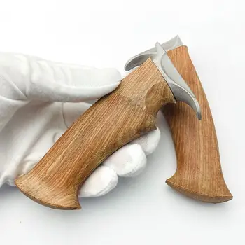 Дръжката на ножа Бауи от палисандрово дърво за производство на полуфабрикати, Материал на дръжката дамасского нож със стоманена дръжка, Аксесоари за самостоятелно приготвяне J4D6
