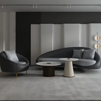 Европейският луксозен диван за хол, Скандинавски Уютен Офис диван за хол, Самостоятелна стая, Модерен диван за спални, удобен за украса под формата на камы