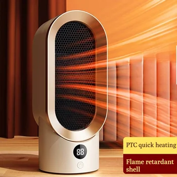 Електрически нагревател PTC Керамични домакински топло за краката на Преносим вентилатор за топъл въздух Тенис на нагревател за помещения през зимата Електрически нагревател за настаняване