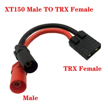 ЕС5 TRX-AS150 XT60 Штекерный жак за мъже и жени, преобразовательный тел, Кабел-адаптер 12AWG, Модел LiPo Батерии, Кабели за зареждане на датчиците