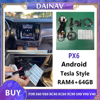За Android-радио за volvo S60, V60 XC40 XC60 XC90 S90 V90 V40 Интерфейс мултимедиен плеър Скоростна автомобилния декодиране