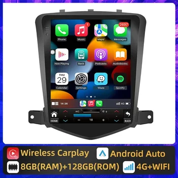 За Chevrolet Cruze 2008-2014 безжичен Carplay Android 13 радиото в автомобила Мултимедиен плейър Навигация Главното устройство стерео 2Din DSP