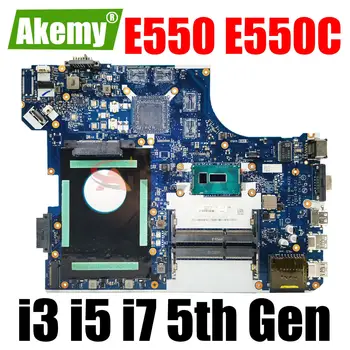 За Lenovo Thinkpad E550 E550C дънна Платка на лаптоп AILE1 NM-A221 С процесор i3-5005U i5-5200U i7-5500U Fru: 00TH584 00HT638