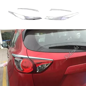 За Mazda CX-5 CX5 2012 2013 2014 2015 2016 Автомобили Стикер Задна Светлина Рамката на Детектора Лампи ABS Капак Завърши Аксесоари За Вежди