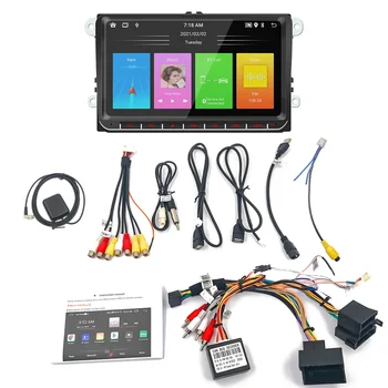 За Volkswagen Golf, Skoda, Passat Leon Авторадио 9-инчов автомобилното радио Android 12.0 Автомобилен мултимедиен плейър GPS WiFi BT Carplay