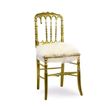 Италиански лесен луксозен стол за хранене от чиста мед, модерен минималистичен креативен дизайн, единична стол за дневна специална форма