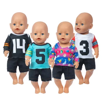 Каубойски костюм 2021 година подходящ за 17 инча за 43-сантиметровой кукла Baby Doll Дрехи за новородени кукли