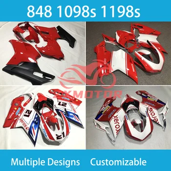 Комплект Обтекателей Тяло за Ducati 848 1098 и 1198 1098s 1198s Аксесоари За Мотоциклети Инсталиране на Кузовных Състезателни Индивидуални Обтекателей