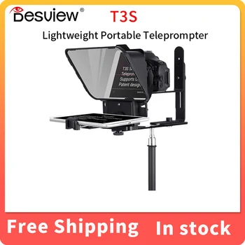 Лек преносим телесуфлер Desview T3S за смартфон/таблет, дистанционно управление за директно излъчване, широкото използване на няколко устройства