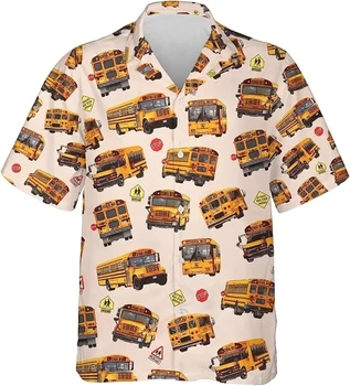 Летни Хавайски ризи, забавна тениска с 3D принтом, мъжки и дамски модни ежедневни ризи, однобортная блуза с къс ръкав, мъжки дрехи