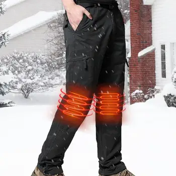 Открит Зимата на Топло Еластичен колан, Затопляне Топлинни Гамаши, Панталони с топъл, Топъл Текстилен Панталон с подгряване