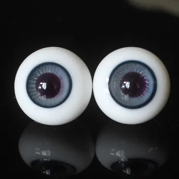 Очите на куклата BJD 1214 мм, 16 мм, Имитация на човешкото стил на Европейския СероСиний модел Кукла Имитации на стъклени очи