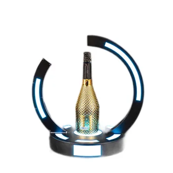 перезаряжаемое метален пръстен, led поставка за бутилки шампанско glorifier, VIP-дисплей поставка за бутилки, стойка за нощен клуб, бар, салона.