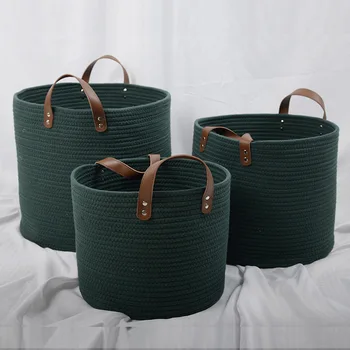 Популярната модна екологично чиста кошница за съхранение на играчки, сгъваема кошница за памук голям капацитет