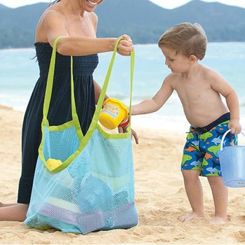 Преносим окото чанта за бебешка пясък, детски плажни играчки, дрехи, чанта за кърпи за ръце, чанти за съхранение на детски играчки, женски разкрасителни козметични чанти за грим