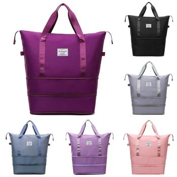 Пътна чанта, дамска чанта през рамо, качествена ежедневна чанта, расширительная чанта в двоен цип, Голяма дамска чанта, Модерен Нови багаж чанти 2023