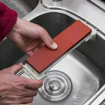 Регулируема над мивката Притежателя точильного камък, прибиращ се нескользящий воденичен камък е Подходящ за основание точильного камък от 4,7 до 23 инча